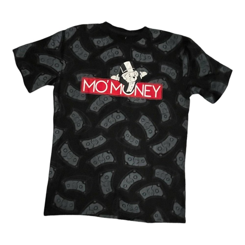 Boy’s TShirt Size XL Hustle Short Sleeve Mo’Money Logo Black